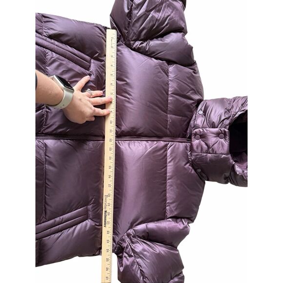 NEW Lululemon Always Down Hooded Puffer Jacket Black Plum Purple Large - Picture 11 of 15